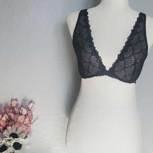 Free People Lace Plunge Bra